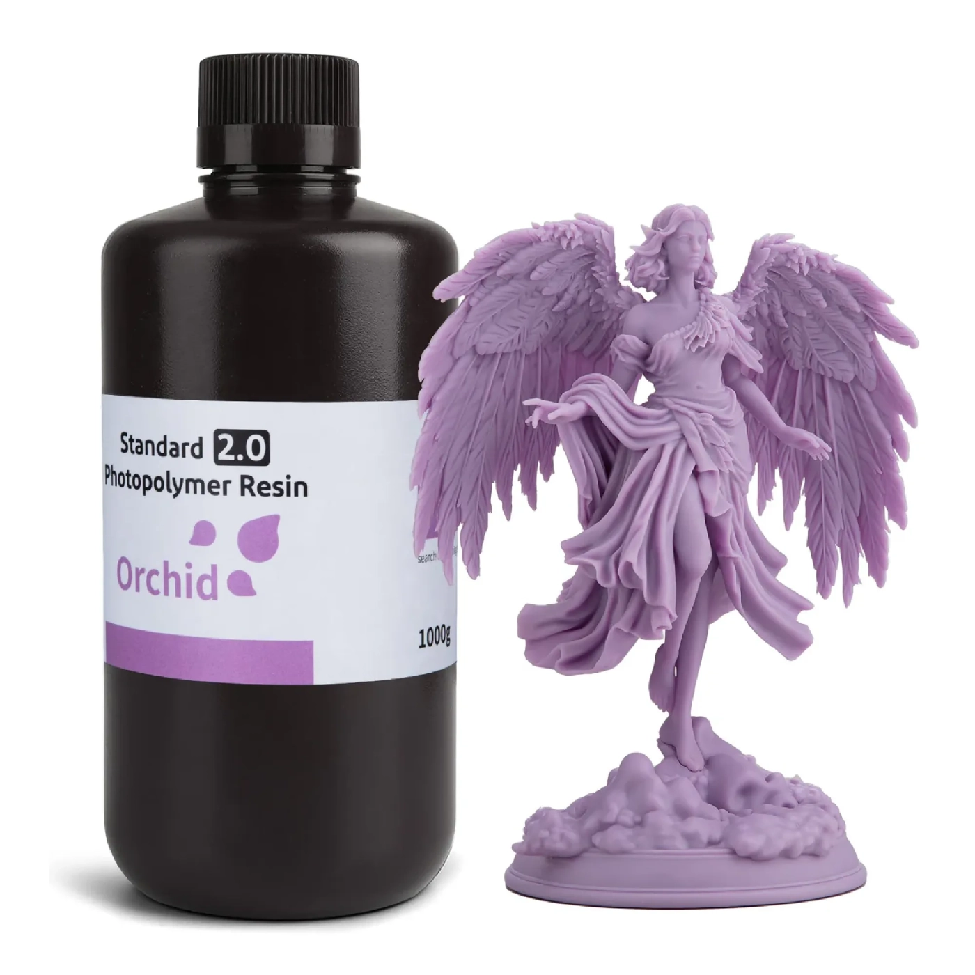 Купить Фотополимерная смола ELEGOO Standard 2.0 Resin 1кг, светло-лиловый (50.103.0135) - фото 1