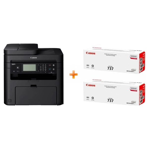 Купити БФП А4 Canon i-SENSYS MF237w з Wi-Fi + 2 картриджі (1418C170AA) - фото 1