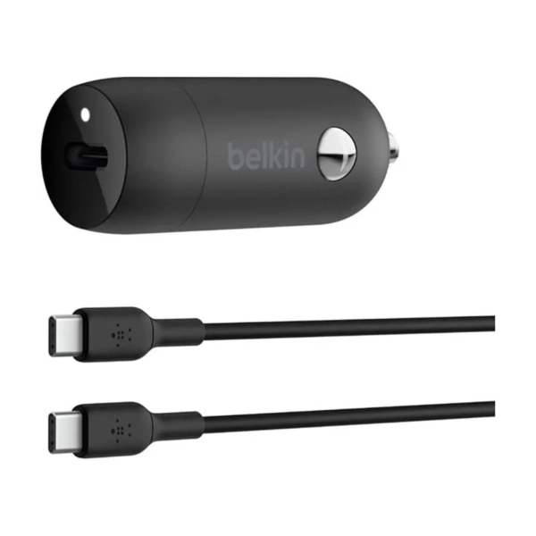 Купить Зарядное устройство Belkin 30Вт USB-C PD PPS, кабель USB-C/USB-C, 1м, чорний (CCA004BT1MBK-B6) - фото 1