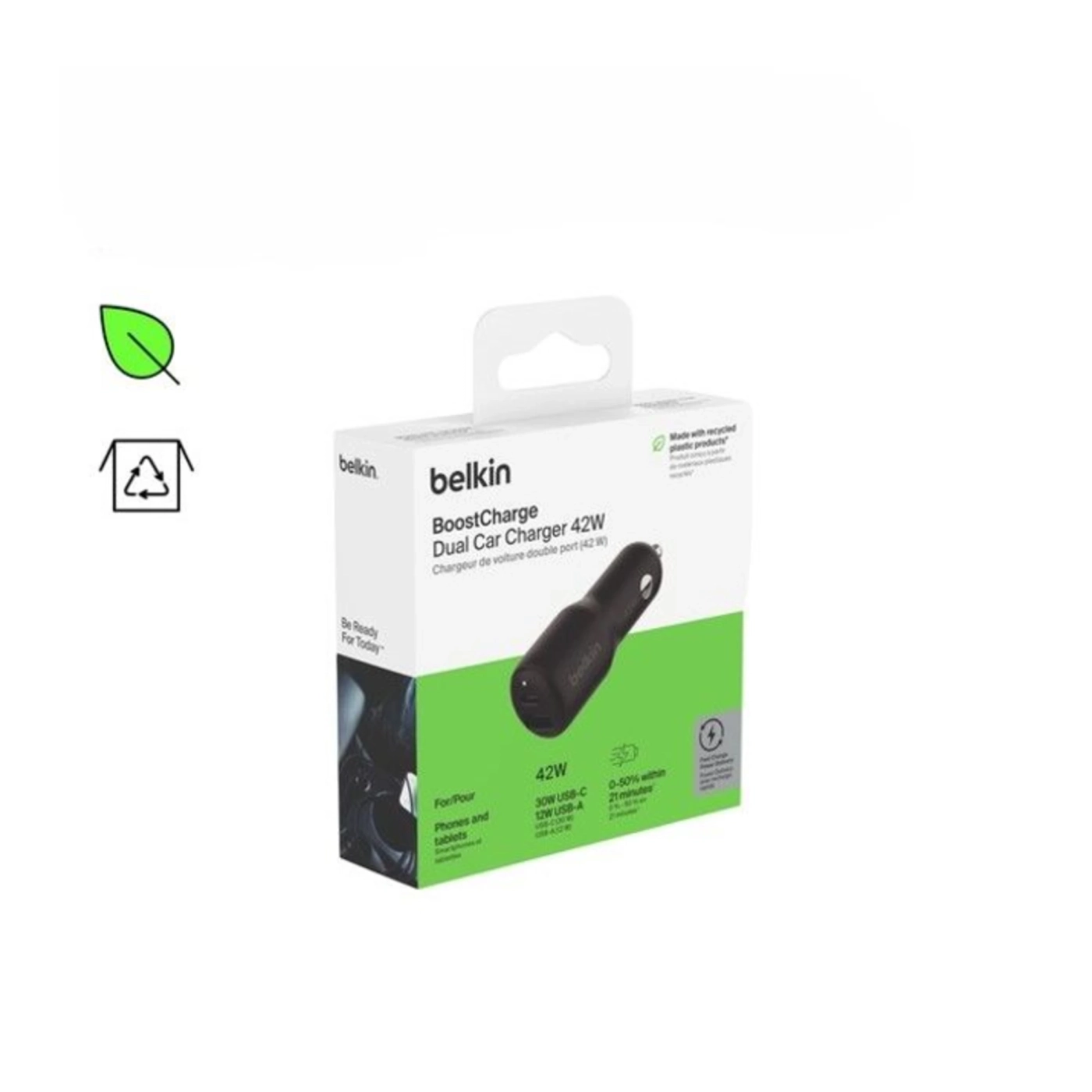 Купити Зарядний пристрій Belkin 42Вт USB-A/USB-C PD PPS, чорний (CCB005BTBK) - фото 6