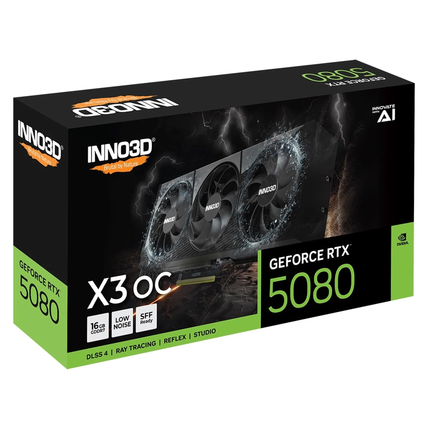 Купить Видеокарта Inno3D Nvidia GeForce RTX 5080 X3 OC 16GB (N50803-16D7X-17603930) - фото 3