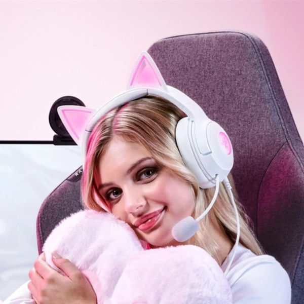 Купити Навушники RAZER Kraken Kitty V2 White (RZ04-04730600-R3M1) - фото 8