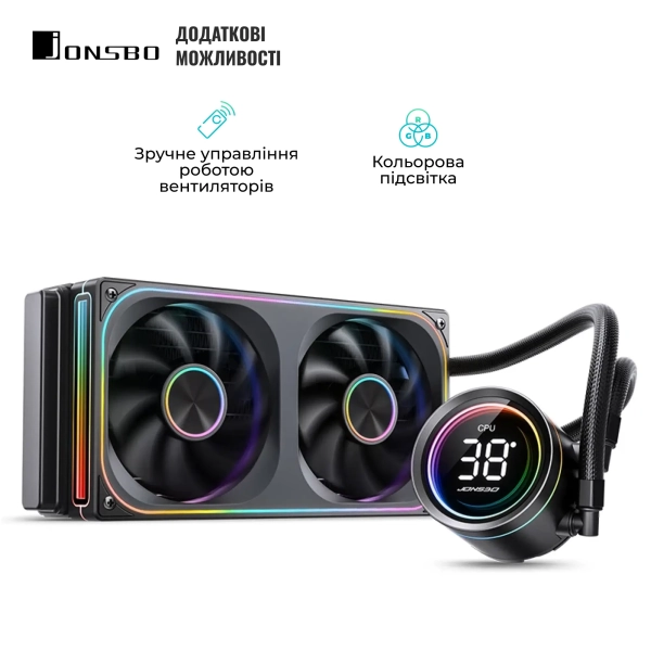 Купити Система водяного охолодження Jonsbo TH-240 Black - фото 5