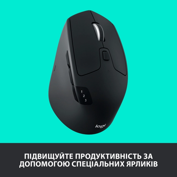 Купить Мышь Logitech M720 Triathlon Wireless/Bluetooth Black - фото 3