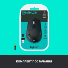 Купити Миша Logitech M720 Triathlon Wireless/Bluetooth Black - фото 10