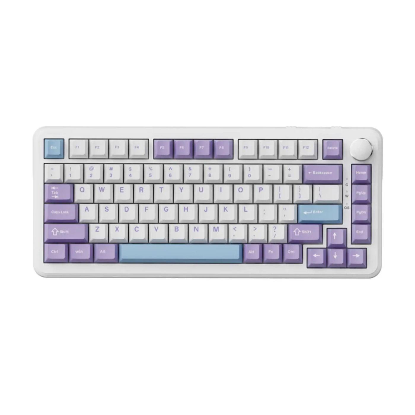 Купити Клавіатура Ajazz AK820 MAX RGB Magnetic Switches Wireless With Screen (AK820MAX-M-PWB) Purple - фото 1