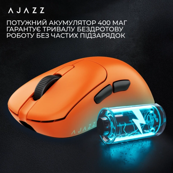 Купить Мышь Ajazz AJ179 APEX Wireless (AJM179-A-O) Orange - фото 9