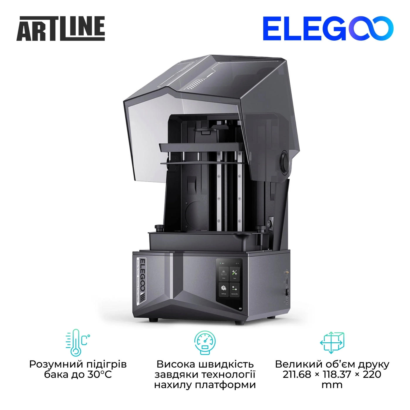 Купить 3D принтер ELEGOO Saturn 4 Ultra 16K - фото 4