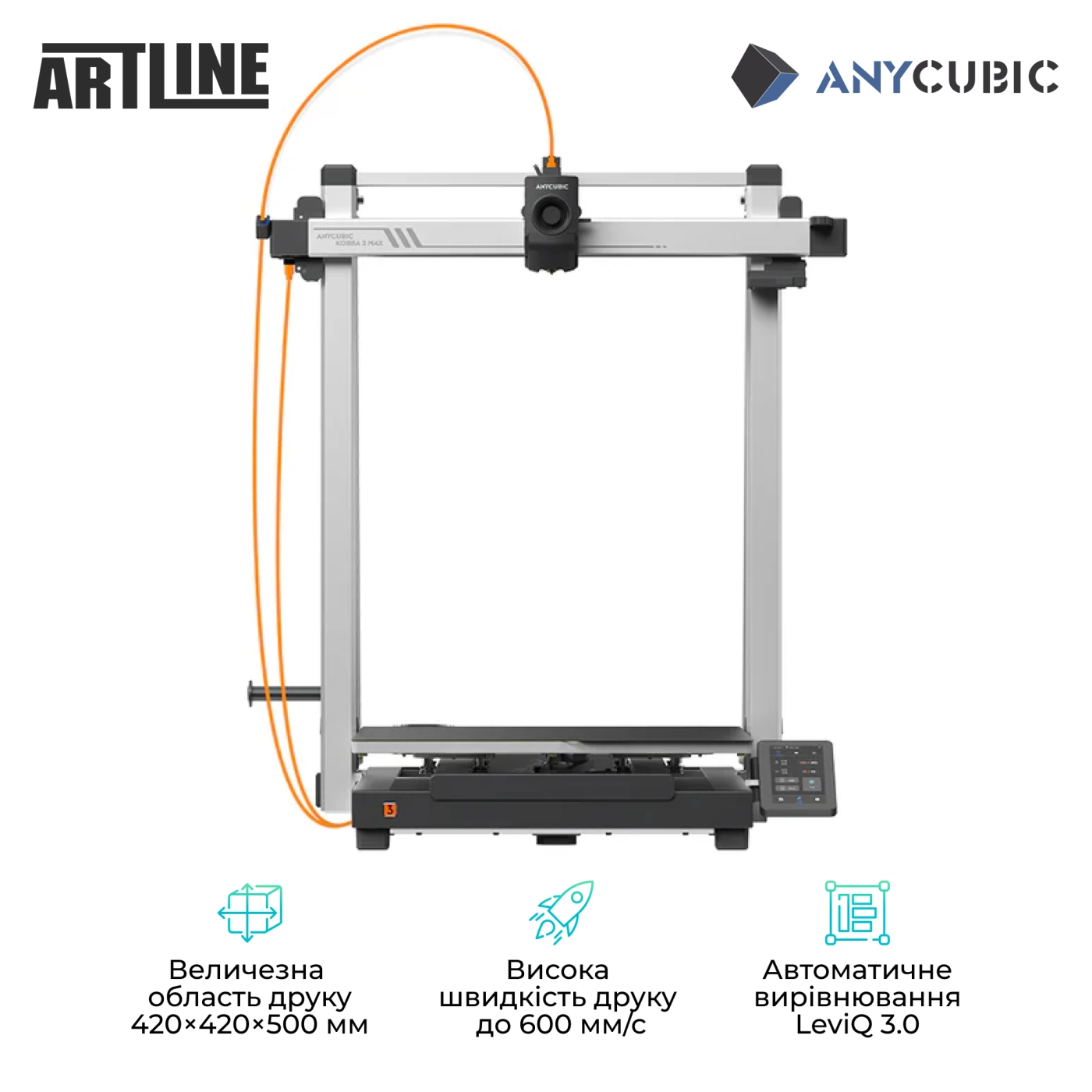 Купити 3D принтер Anycubic Kobra 3 Max - фото 2