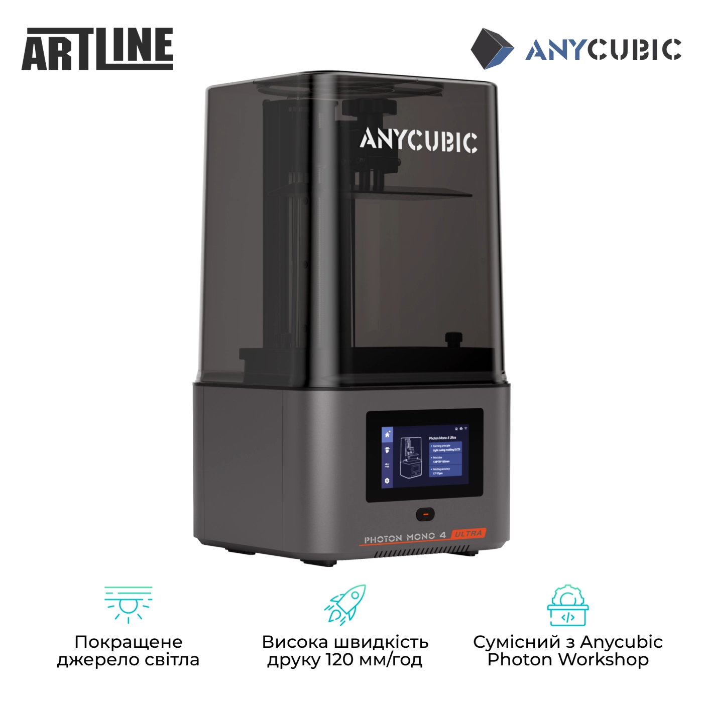 Купити 3D принтер Anycubic Photon Mono 4 Ultra - фото 3