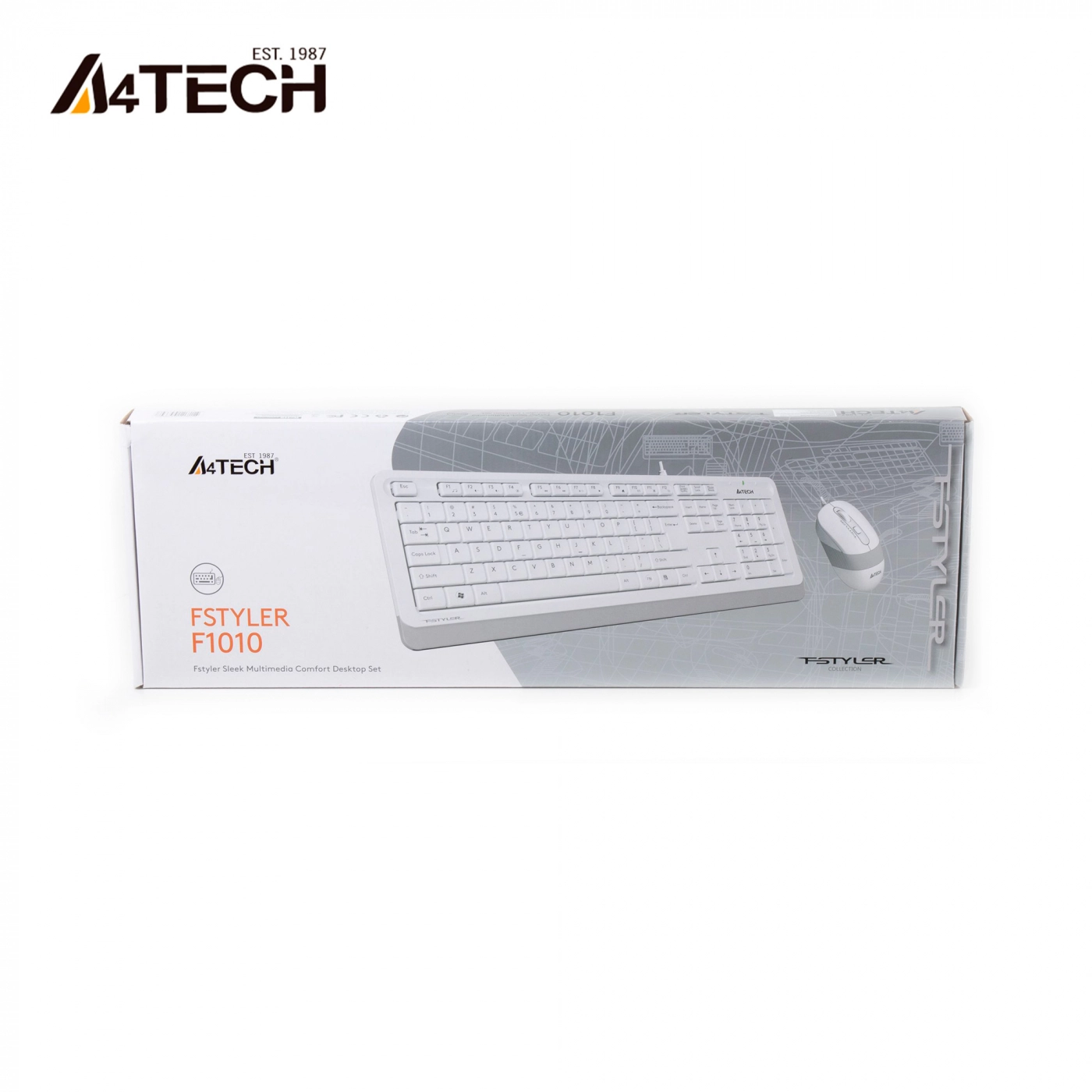 Купить Комплект проводной A4Tech F1010 USB White - фото 2