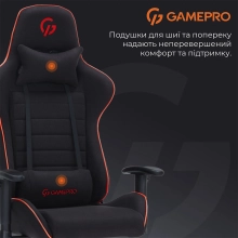 Купить Кресло для геймеров Gamepro GC575FB Size L Fabric Black&Red - фото 16