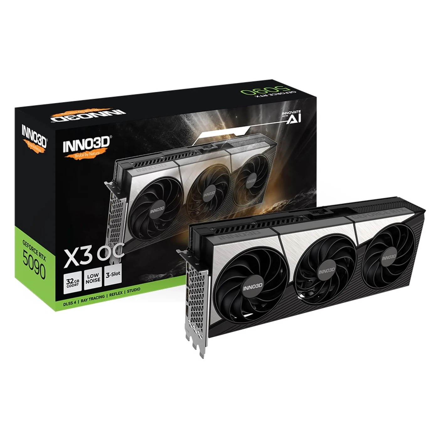 Купить Видеокарта Inno3D Nvidia GeForce RTX 5090 X3 OC 32GB (N50903-32D7X-17593928) - фото 2
