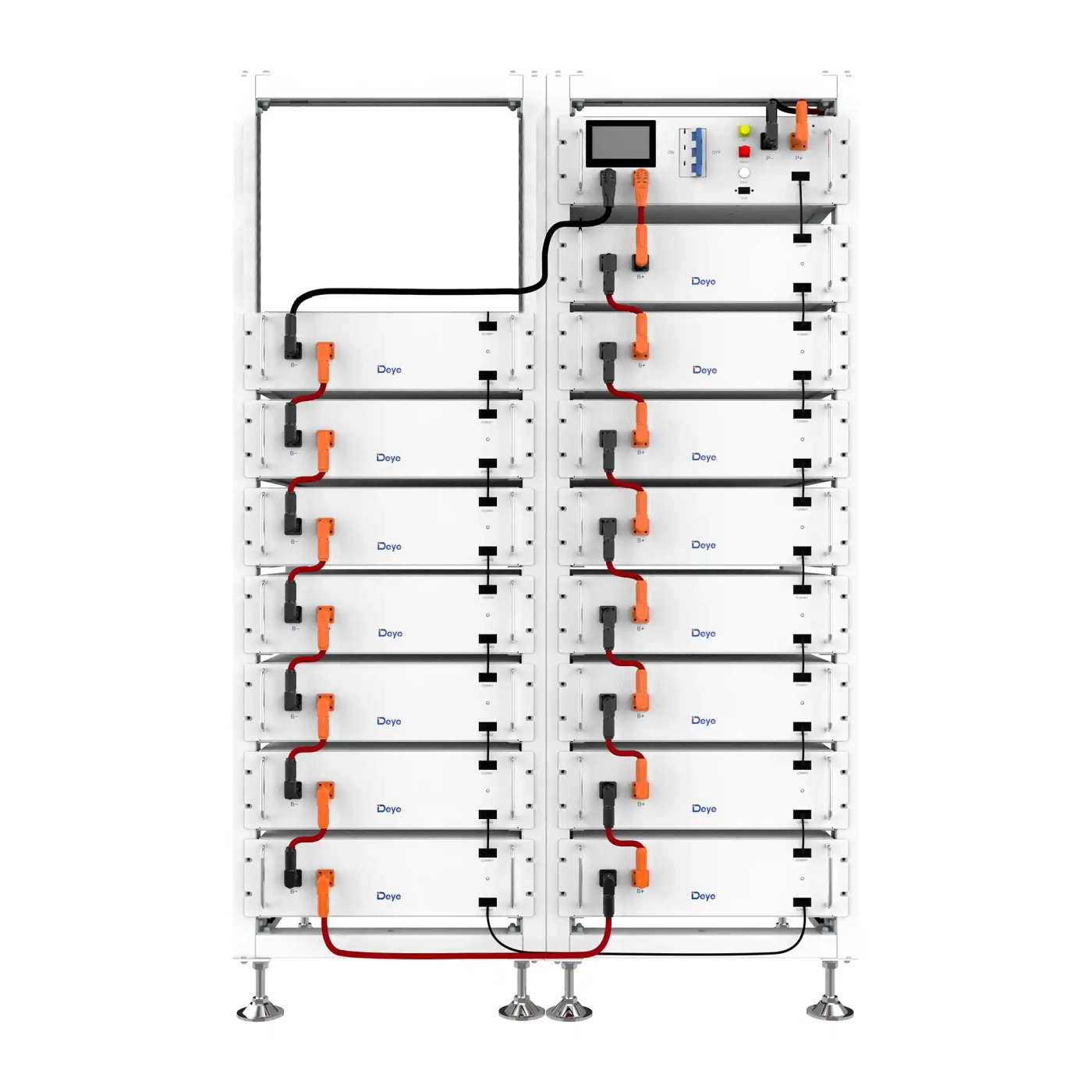 Купить Блок батарей Deye BOS-G PRO 15, 76.8kW, 768V, 100Ah, LiFePO4, BOS-G-PDU-2, RACK (BOS-GPRO15-77kW) - фото 1