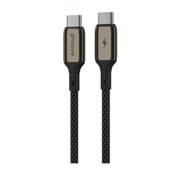 Купить Кабель Proove Dense Metal USB-C - USB-C 60W 1m Black (CCDM60002201) - фото 1