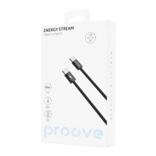 Купить Кабель Proove Energy Stream USB-C - USB-C 60W 1m Black (CCES60002201) - фото 2