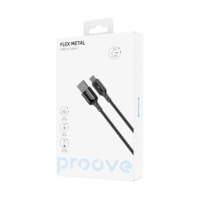 Купить Кабель Proove Flex Metal USB - USB-C 2.4A 1m Black (CCFM20001201) - фото 2