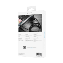 Купити Кабель Proove Light Silicone USB-C - USB-C 60W 1m Black (CCLC60001101) - фото 3