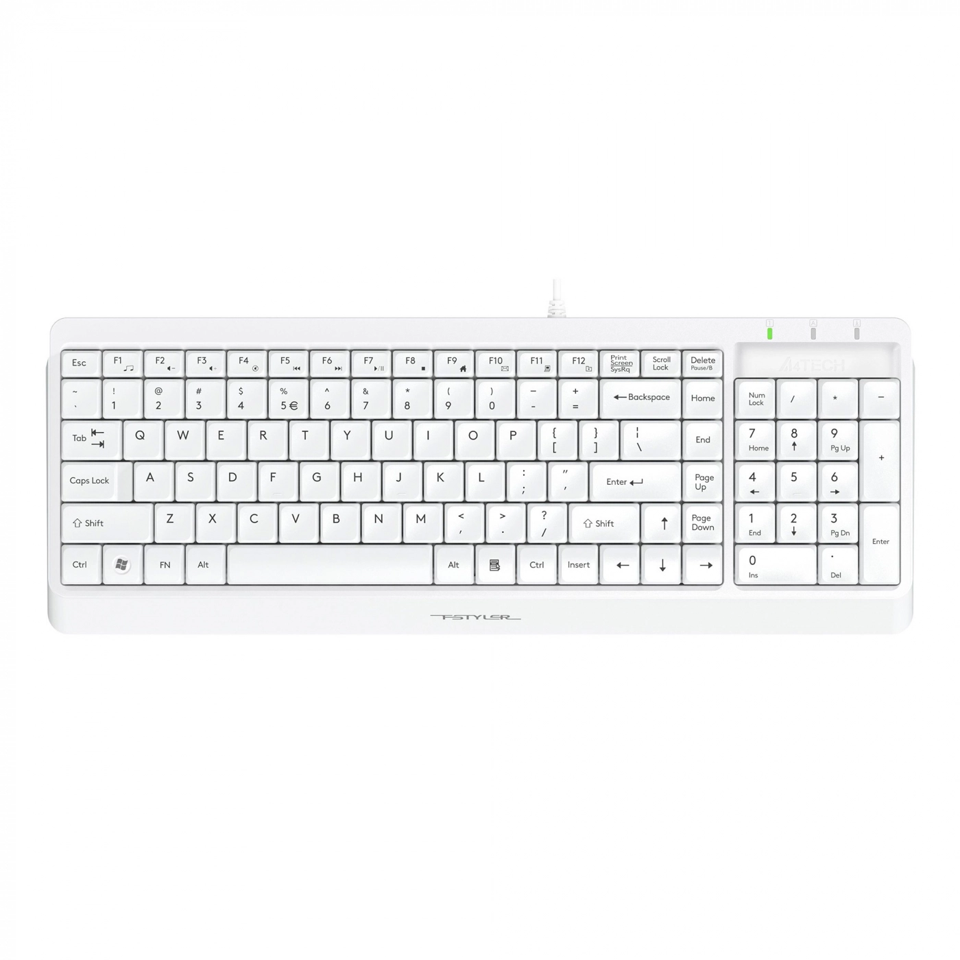 Купити Клавіатура A4tech FK15 White - фото 1