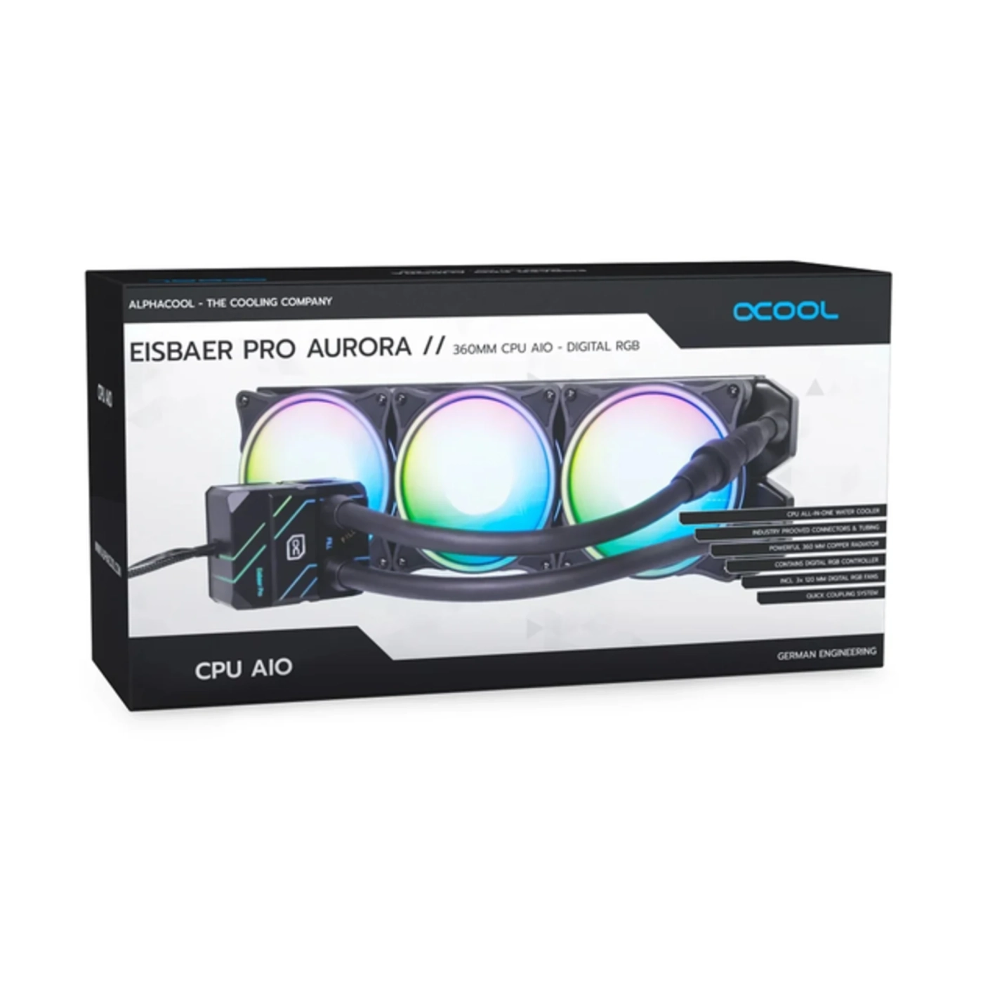 Купить Система водяного охлаждения Alphacool Eisbaer Pro Aurora 360 CPU AIO (1019572) - фото 6