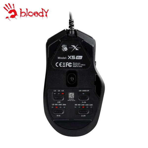 Купить Мышь A4Tech Bloody X5 Max USB Black - фото 3