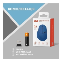 Купити Мишка 2E MF280 Silent Wireless/Bluetooth Blue (2E-MF280WBL) - фото 7