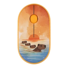 Купить Мышь 2E MF300 CAPYBARASUNSET Silent Wireless/Bluetooth Yellow (2E-MF300WCAPIBARAYW) - фото 1