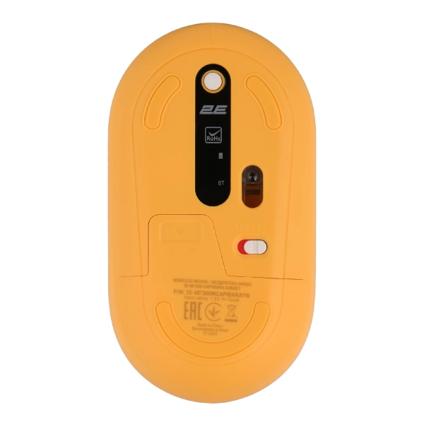 Купить Мышь 2E MF300 CAPYBARASUNSET Silent Wireless/Bluetooth Yellow (2E-MF300WCAPIBARAYW) - фото 4