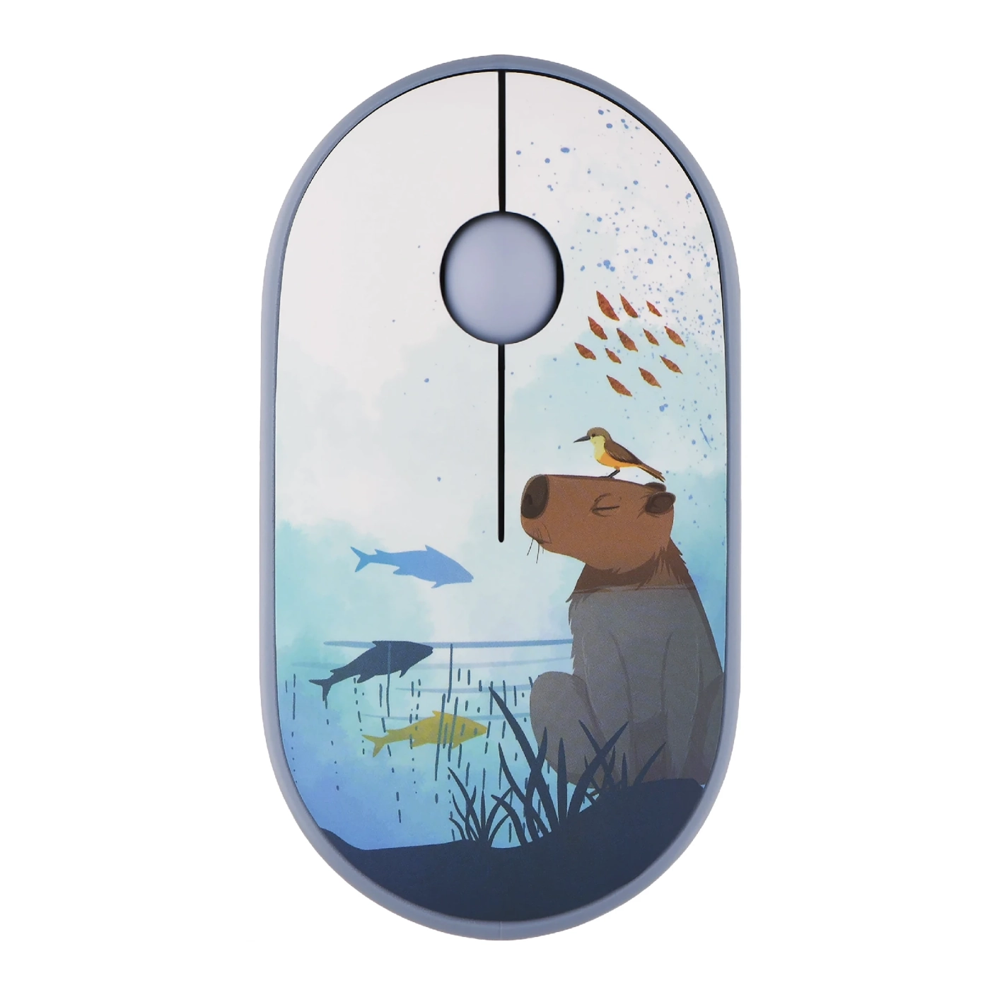 Купить Мышь 2E MF300 CAPYBARASWIM Silent Wireless/Bluetooth Blue (2E-MF300WCAPIBARABL) - фото 1