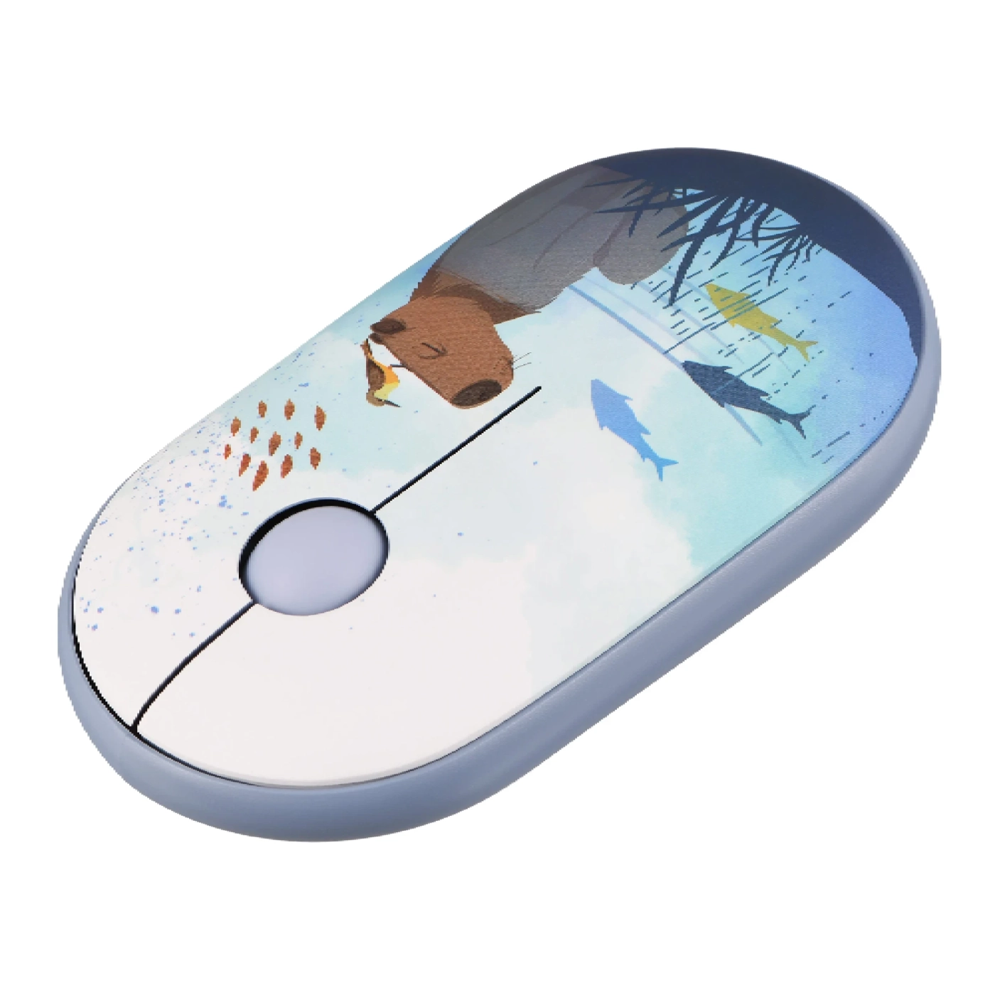 Купить Мышь 2E MF300 CAPYBARASWIM Silent Wireless/Bluetooth Blue (2E-MF300WCAPIBARABL) - фото 2