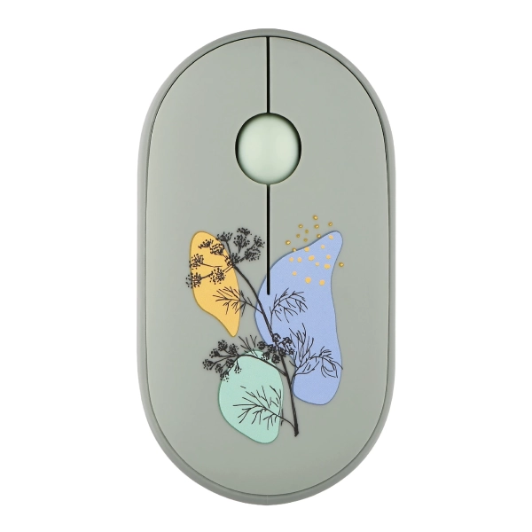 Купити Мишка 2E MF300 FLORADILL Silent Wireless/Bluetooth Green (2E-MF300WFLORAGN) - фото 1