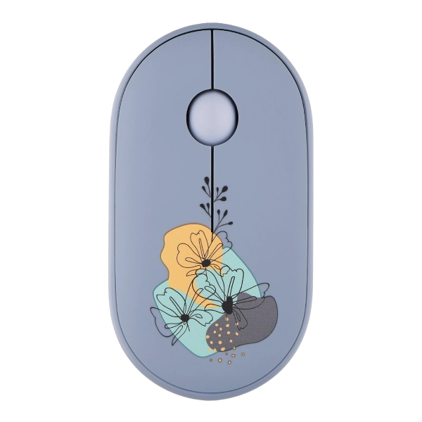 Купить Мышь 2E MF300 FLORAMALLOW Silent Wireless/Bluetooth Blue (2E-MF300WFLORABL) - фото 1