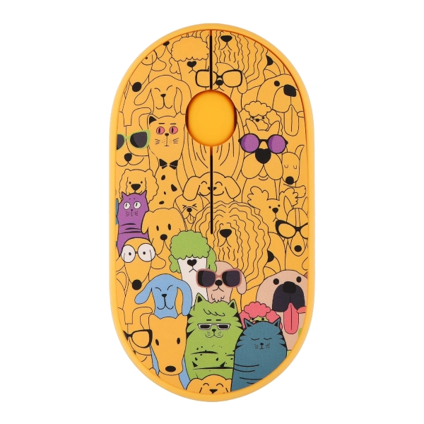 Купити Мишка 2E MF300 PETSCATS&DOGS Silent Wireless/Bluetooth Yellow (2E-MF300WPETSYW) - фото 1