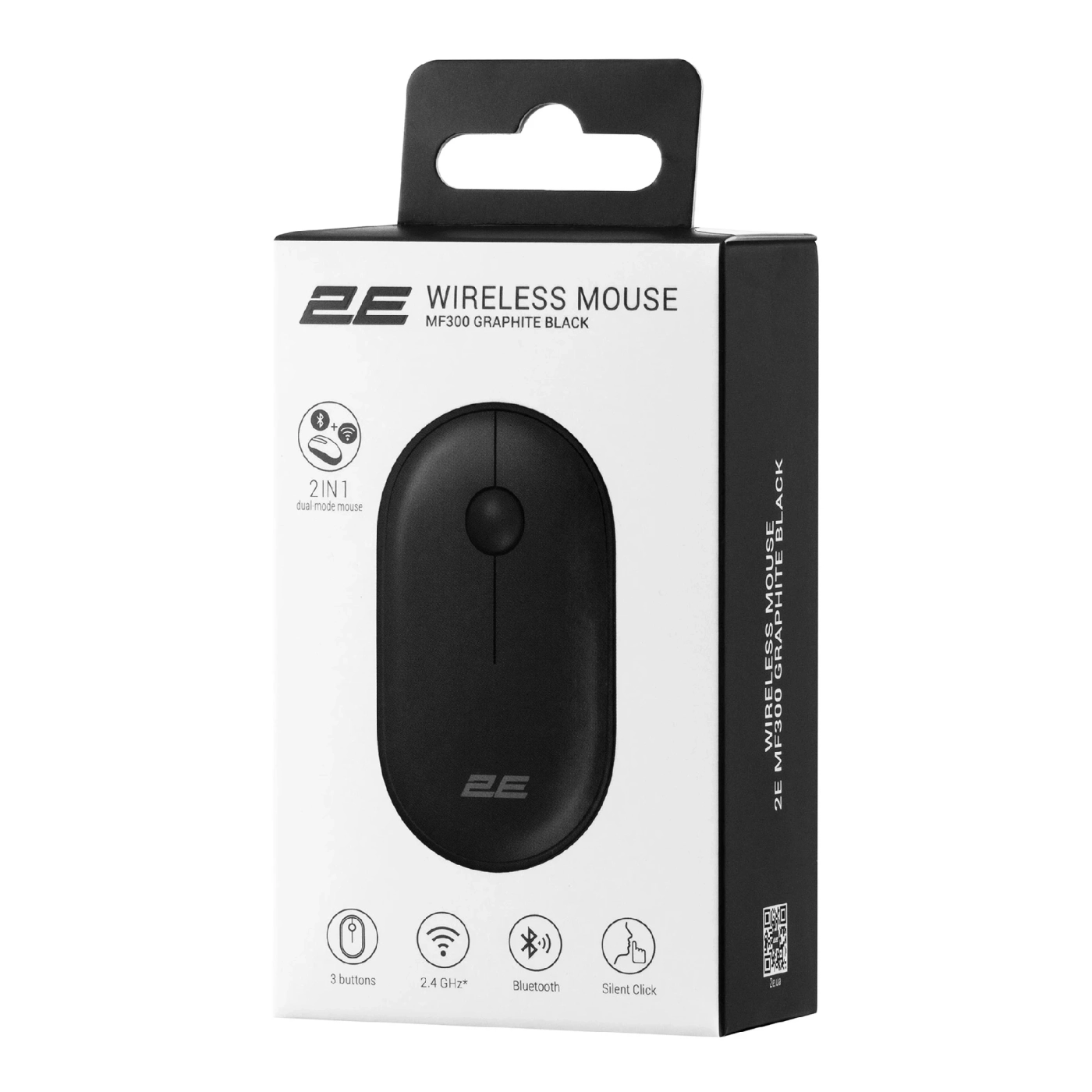 Купить Мышь 2E MF300 Silent Wireless/Bluetooth Graphite Black (2E-MF300WBK) - фото 6