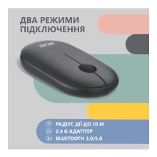 Купить Мышь 2E MF300 Silent Wireless/Bluetooth Graphite Black (2E-MF300WBK) - фото 8