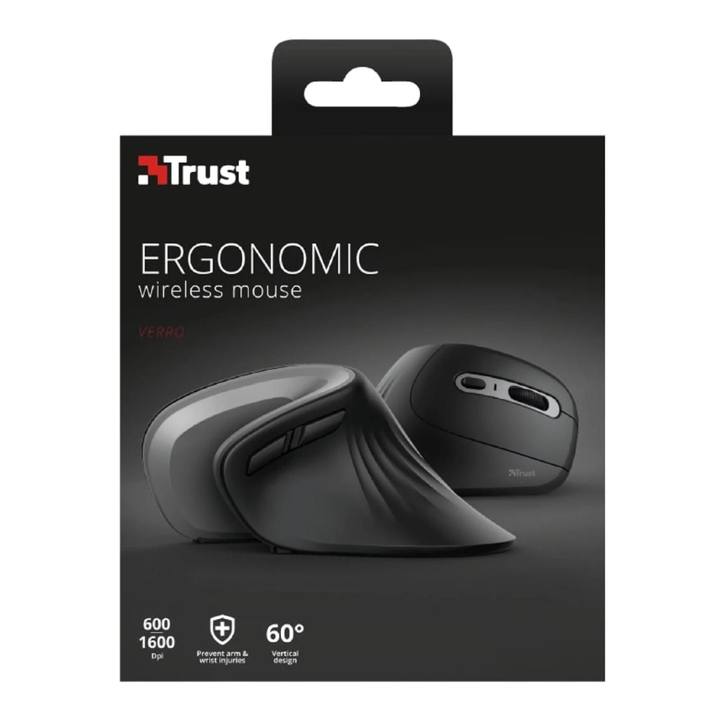 Купить Мышь Trust Verro Ergonomic Wireless Black (23507) - фото 10