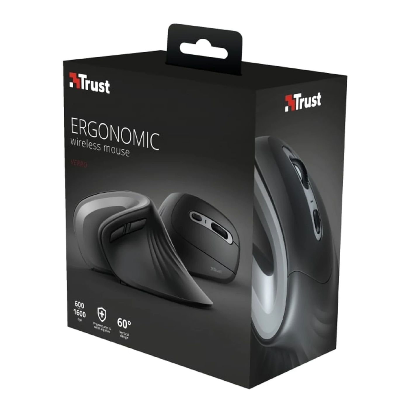 Купить Мышь Trust Verro Ergonomic Wireless Black (23507) - фото 11
