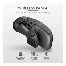 Купить Мышь Trust Verro Ergonomic Wireless Black (23507) - фото 12