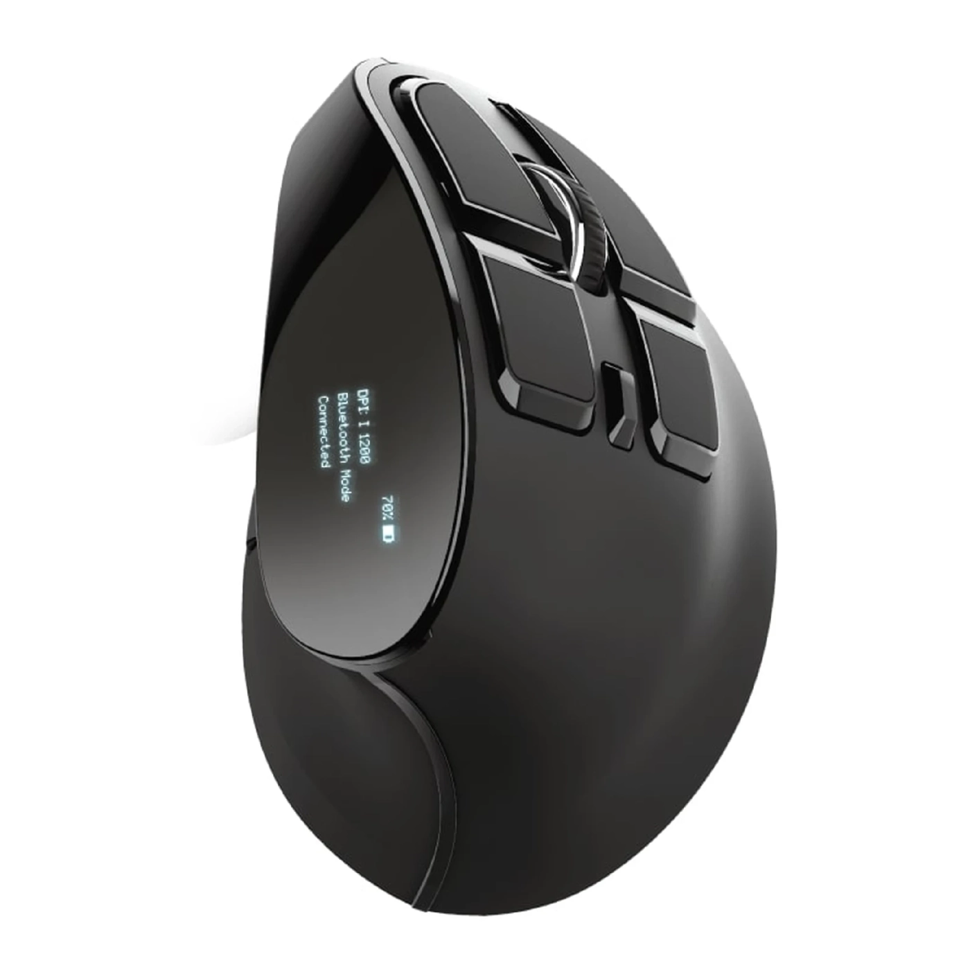 Купить Мышь Trust Voxx Rechargeable Ergonomic Wireless/Bluetooth Black (23731) - фото 1