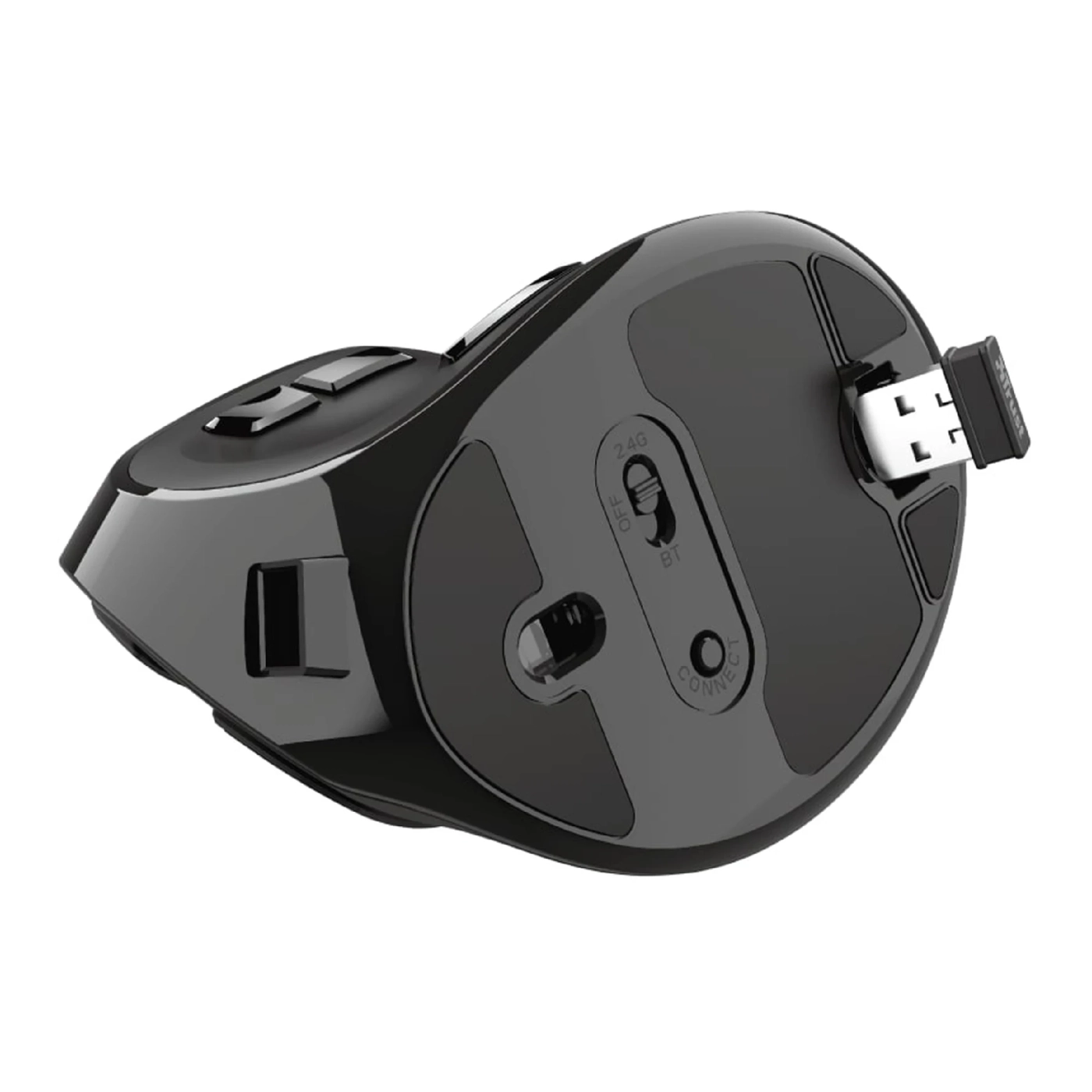 Купить Мышь Trust Voxx Rechargeable Ergonomic Wireless/Bluetooth Black (23731) - фото 9