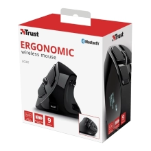 Купить Мышь Trust Voxx Rechargeable Ergonomic Wireless/Bluetooth Black (23731) - фото 12