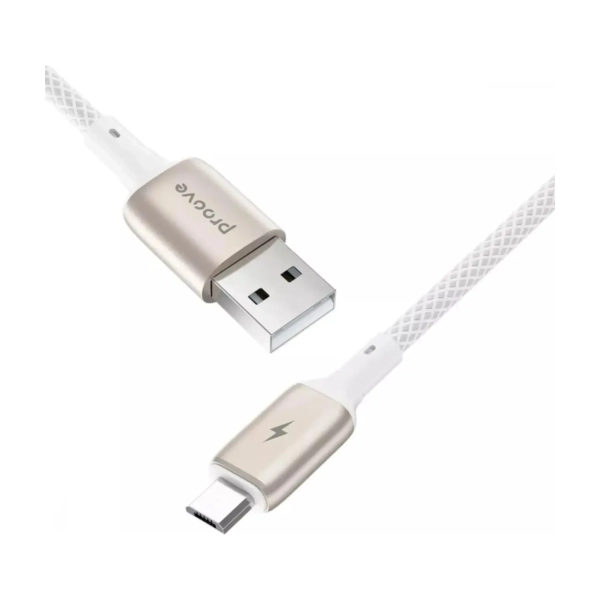 Купить Кабель Proove Dense Metal USB - MicroUSB 2.4A 1m White (CCDM20001302)_ - фото 3