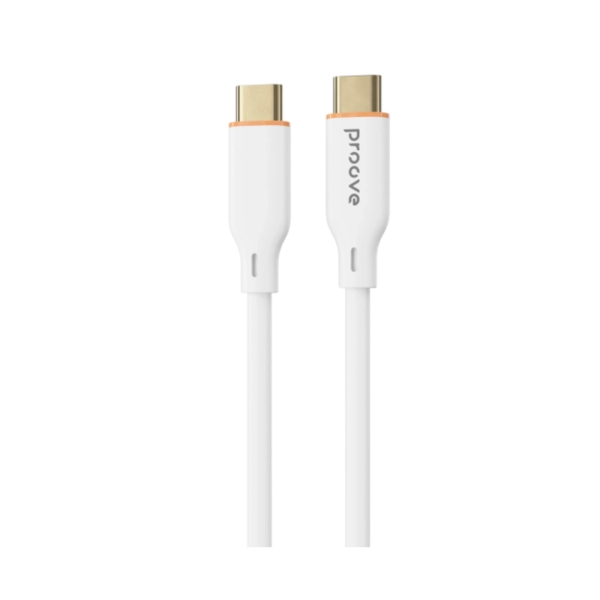 Купити Кабель Proove Jelly Silicone USB-C - USB-C 60W 1m White (CCJS60002202) - фото 1