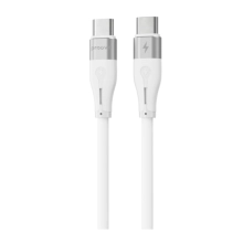 Купити Кабель Proove Soft Silicone USB-C - USB-C 60W 1m White (CCSO60002202) - фото 1