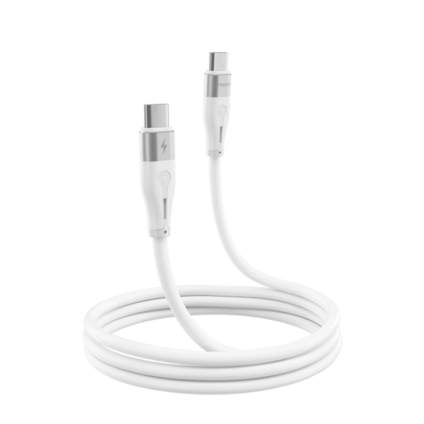 Купити Кабель Proove Soft Silicone USB-C - USB-C 60W 1m White (CCSO60002202) - фото 2