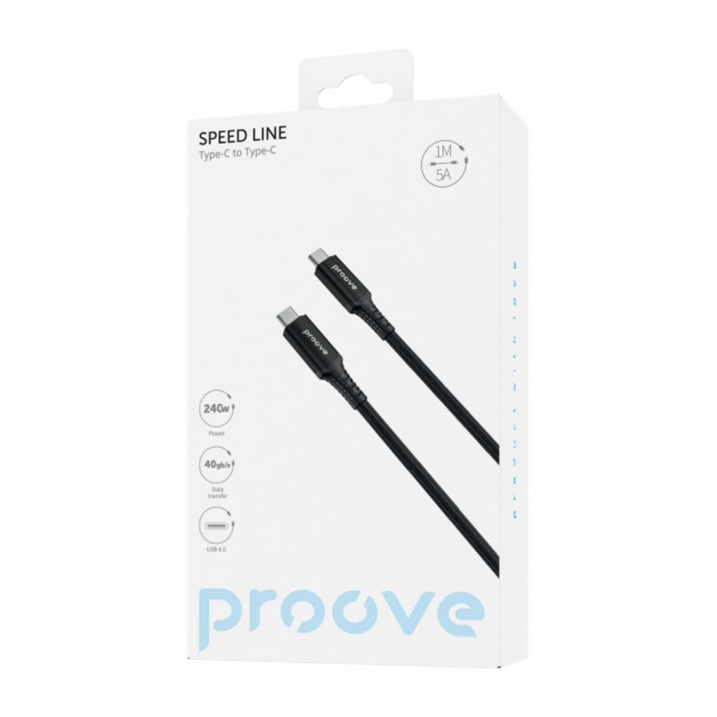 Купити Кабель Proove Speed Line USB-C - USB-С 240W 1m Black (CCSL60002201) - фото 2