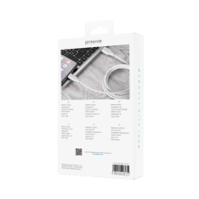 Купити Кабель Proove Striped Silicone USB - USB-C 3A 1m White (CCSS60001202)_ - фото 3