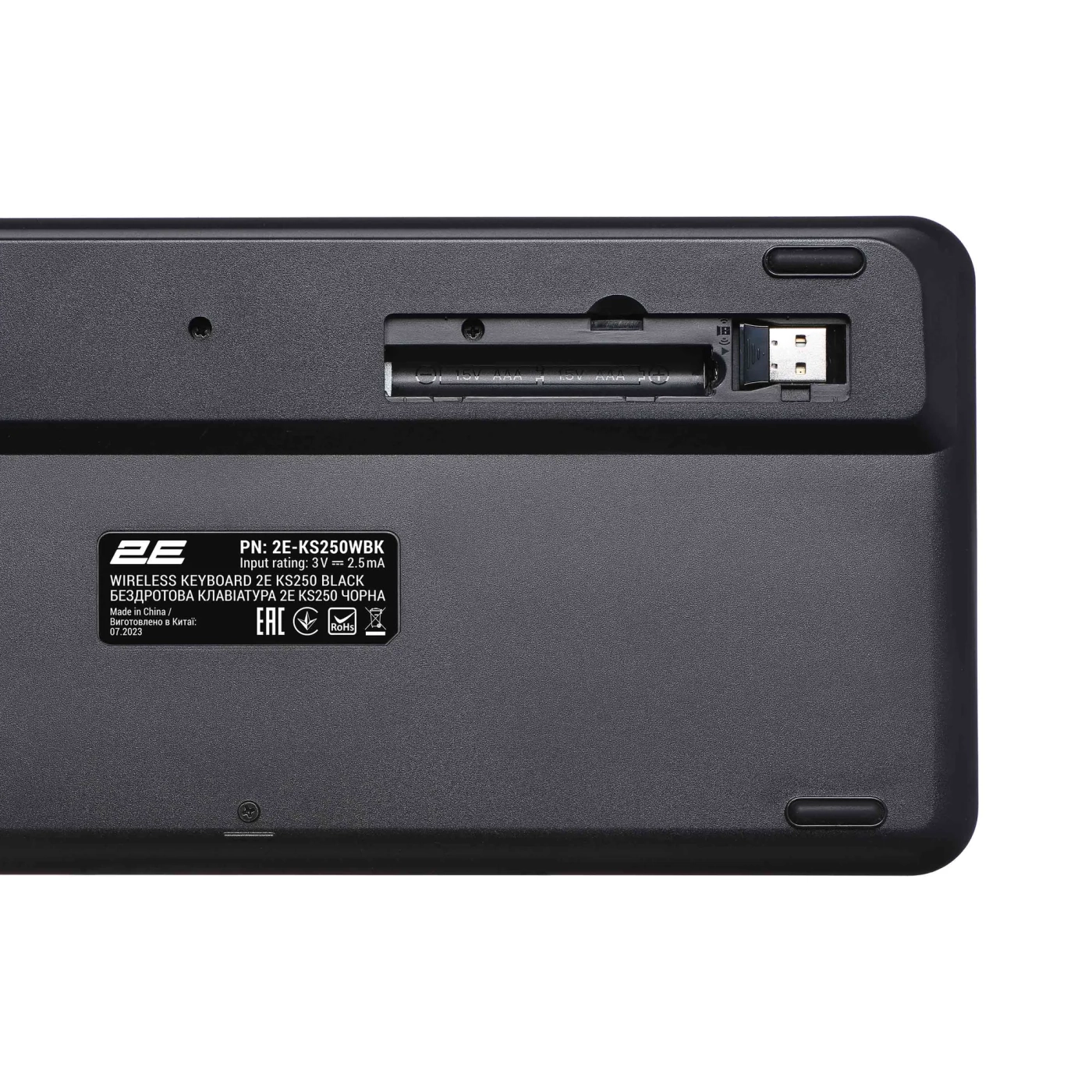 Купить Клавиатура 2E KS250 Wireless USB/Bluetooth UA Black (2E-KS250WBK_UA) - фото 7