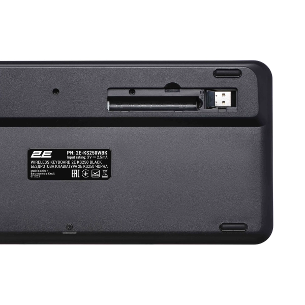 Купить Клавиатура 2E KS250 Wireless USB/Bluetooth UA Black (2E-KS250WBK_UA) - фото 7