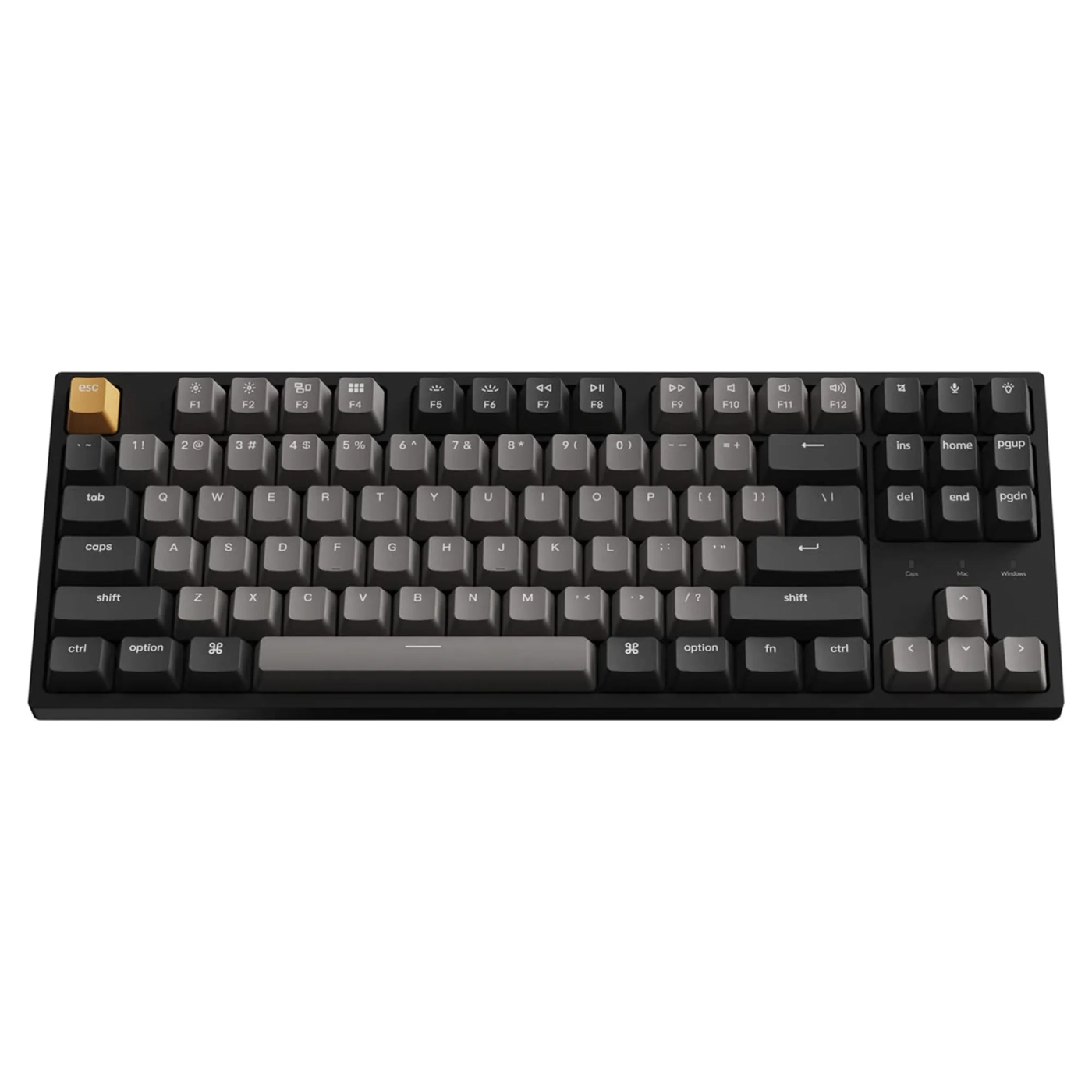 Купить Клавиатура Keychron C1 Pro 87 Key Keychron K Pro Brown Switch (C1PK3_KEYCHRON) Black - фото 1